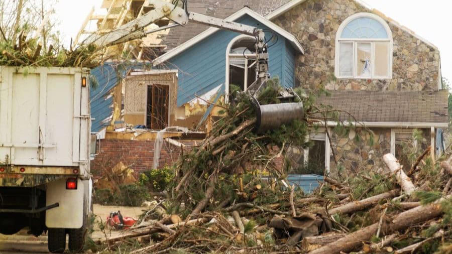 Storm debris measurement