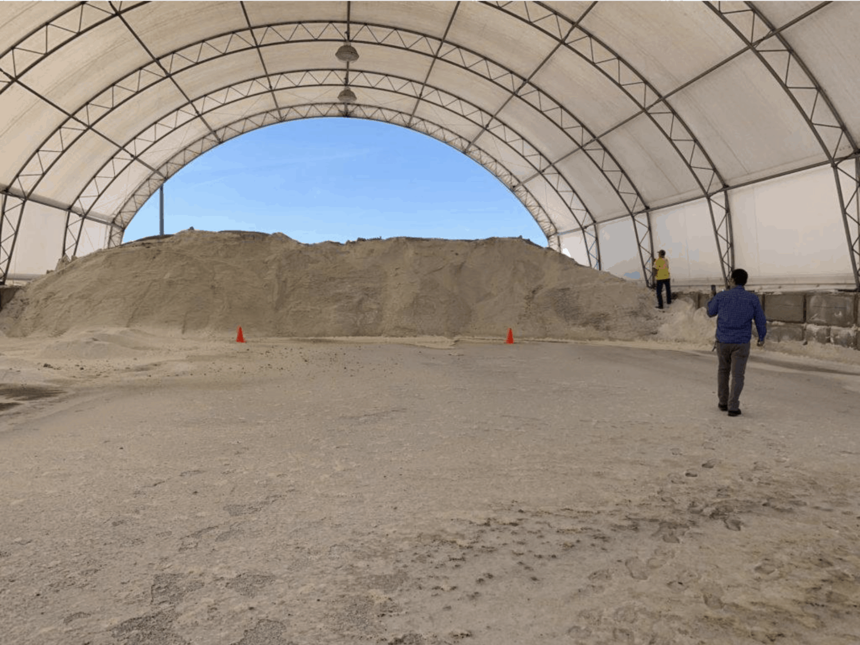 Measuring a Salt Stockpile with iPhone | Stockpile Reports