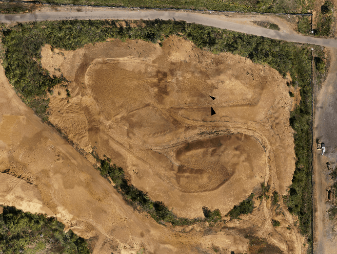 The reconstructed point cloud made from the drone’s flight data.