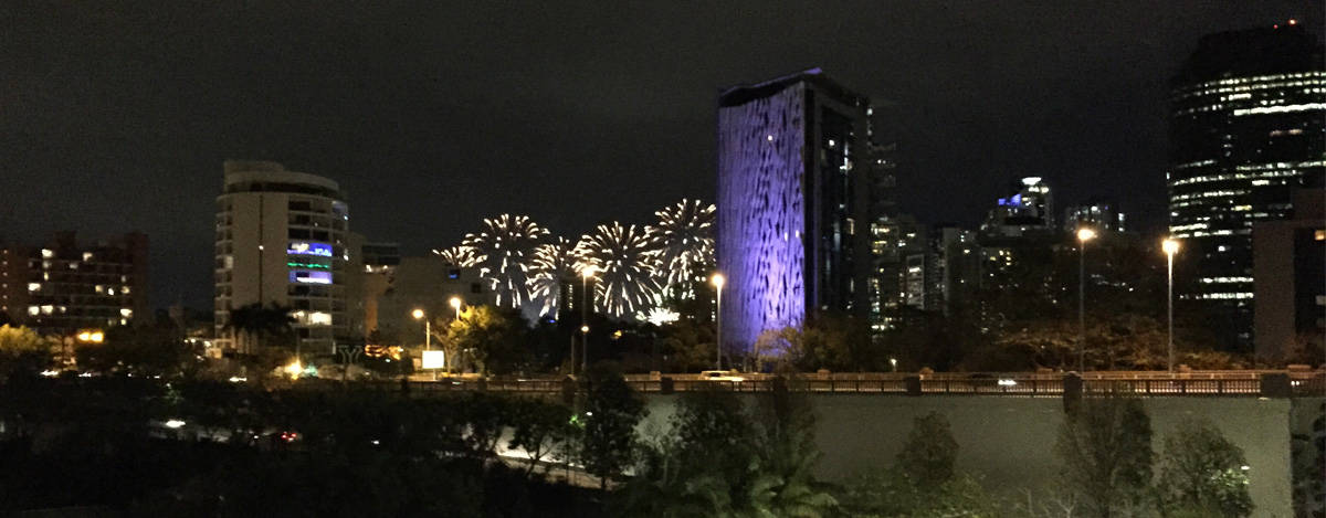On December 17, 19, 20 and 21, fireworks ignited the night sky over Brisbane– a special Christmas treat.