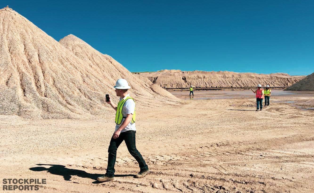 Measuring a Stockpile with an iPhone