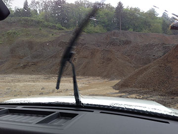 If it is pouring outside, it is best to wait for the rain to subside before measuring your stockpile.
